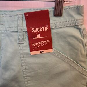 Arizona Jean Co. Mint Green Shortie Shorts